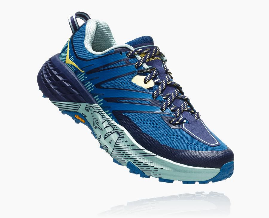 Hoka One One Trainers Womens Blue - Speedgoat 3 - 63274IWYQ